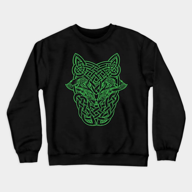 Stag Face Off Crewneck Sweatshirt by celtichammerclub